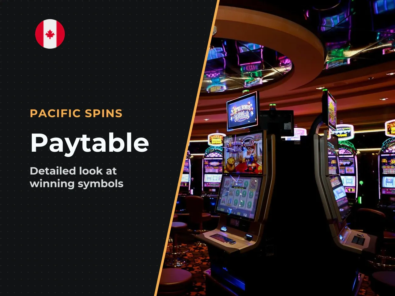 The paytable features seven regular candy