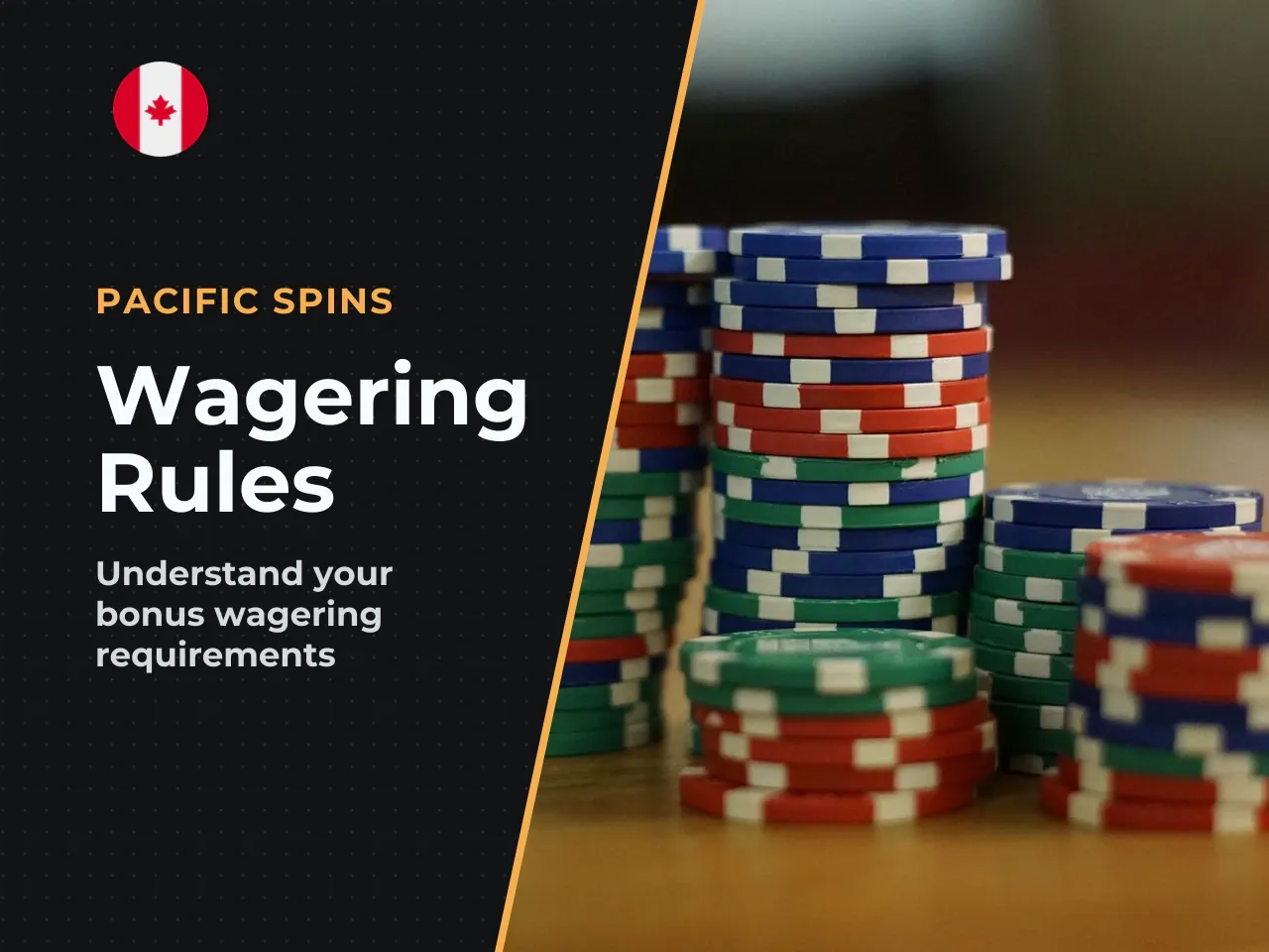 Wagering requirement. Expressed as a multiple